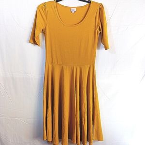 Women's Mustard Yellow LuLaRoe Dress